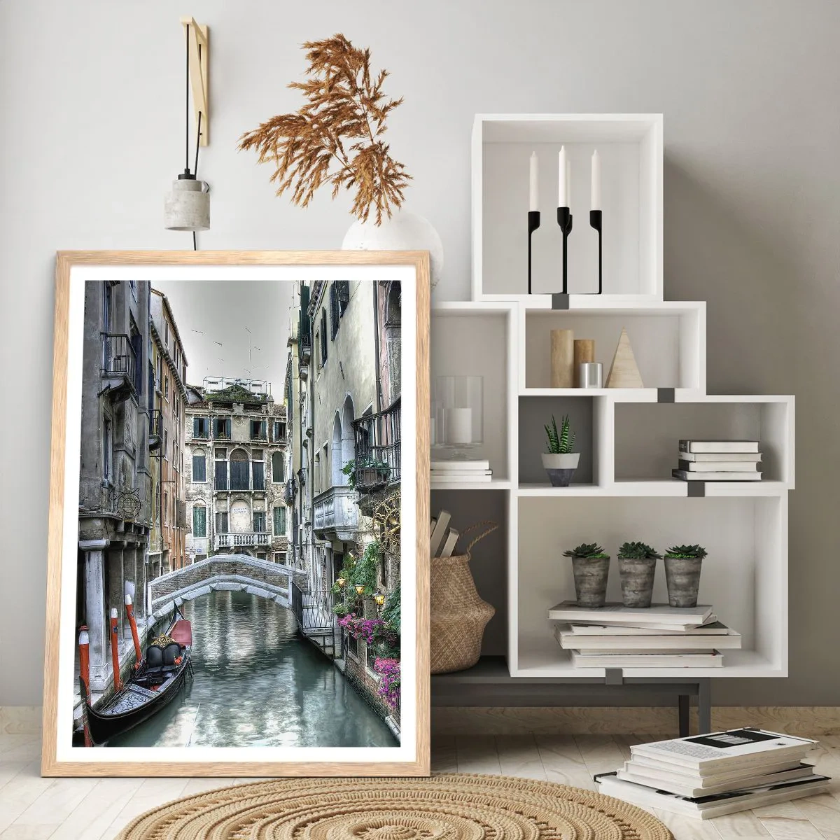 Plagát v ráme zo svetlého duba - Od storočí v tichom zamyslení - 61x91 cm