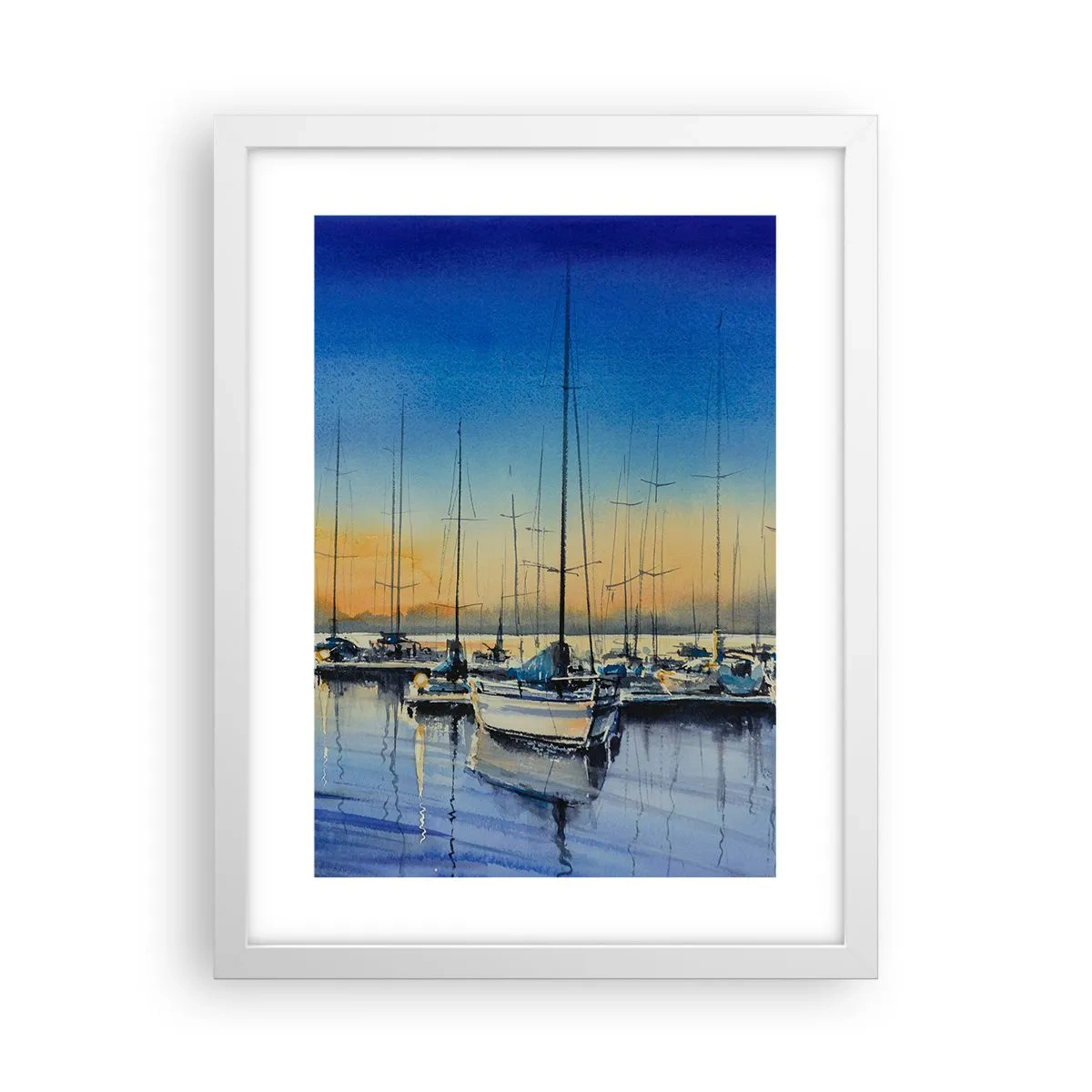 Plagát v bielom ráme - Koniec dobrého dňa - 30x40 cm
