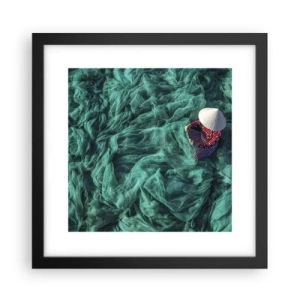 Plagát v čiernom ráme - V mori sietí - 30x30 cm