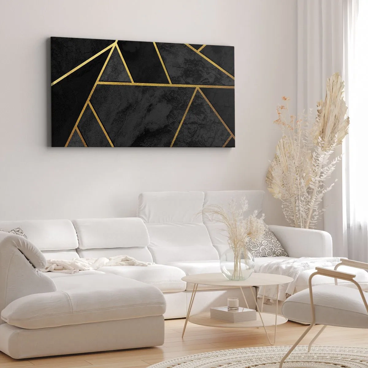 Obraz na plátne - Temnota a svetlo - 140x50 cm