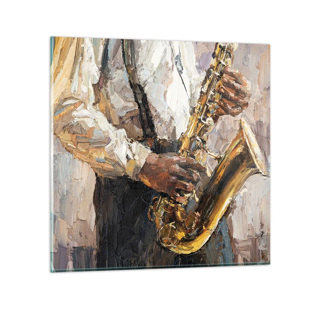 Obraz na skle - Čas na sólovú hru - 50x50 cm