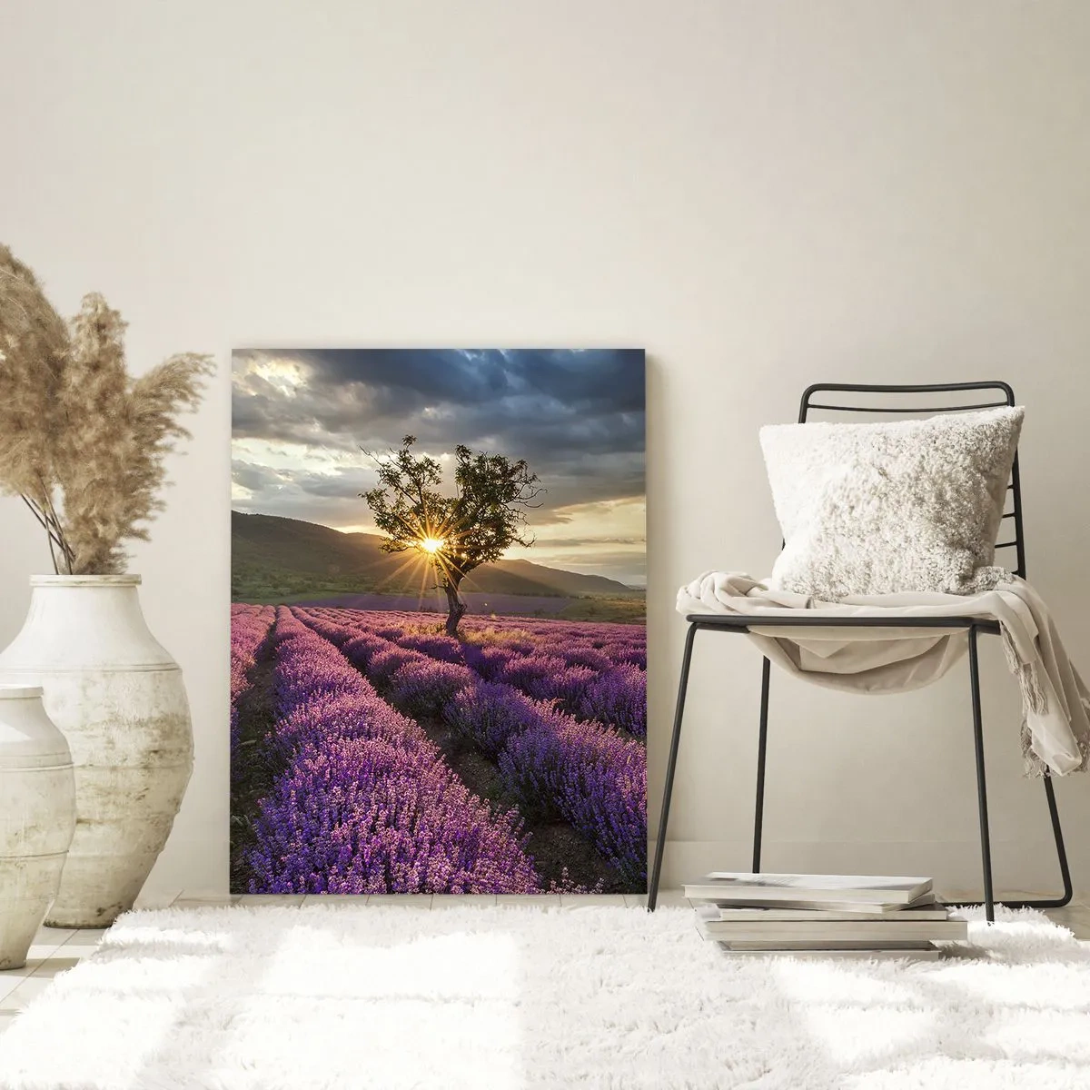 Obraz na skle - Aróma vo fialovej - 70x100 cm