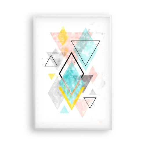 Plagát v bielom ráme - Geometrická hračka - 61x91 cm