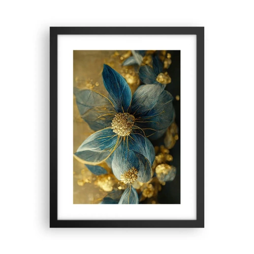 Plagát v čiernom ráme - Rozkvitnúť zlatom - 30x40 cm