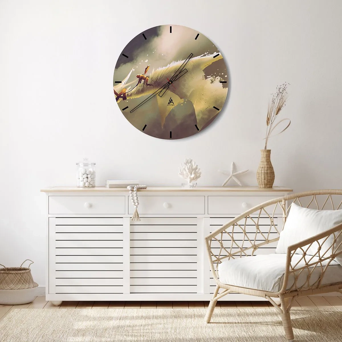 Nástenné hodiny - Zachrániť svet - 40x40 cm