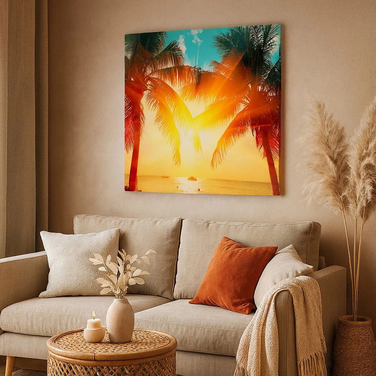 Obraz na plátne - Exotický pár - 30x30 cm