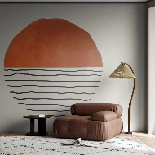 Samolepiaca Fototapeta Deluxe Sticker - V japonskej atmosfére - Abstrakcia, Kus, Minimalizmus - 100x70 cm