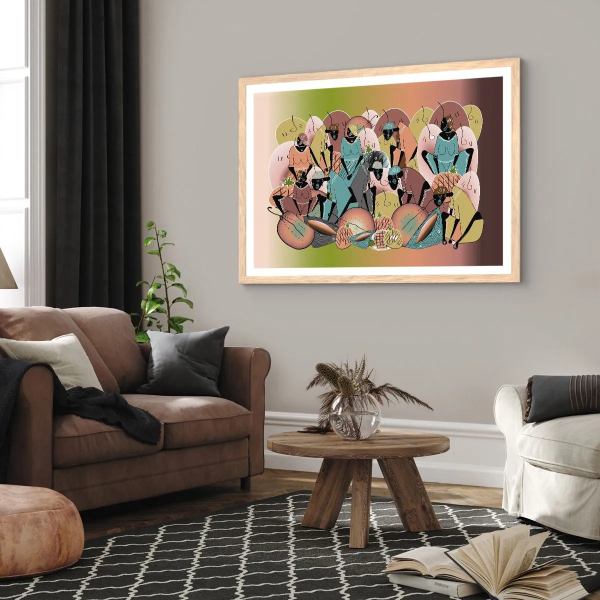 Plagát v ráme zo svetlého duba - Blíži sa veľký sviatok - 40x30 cm