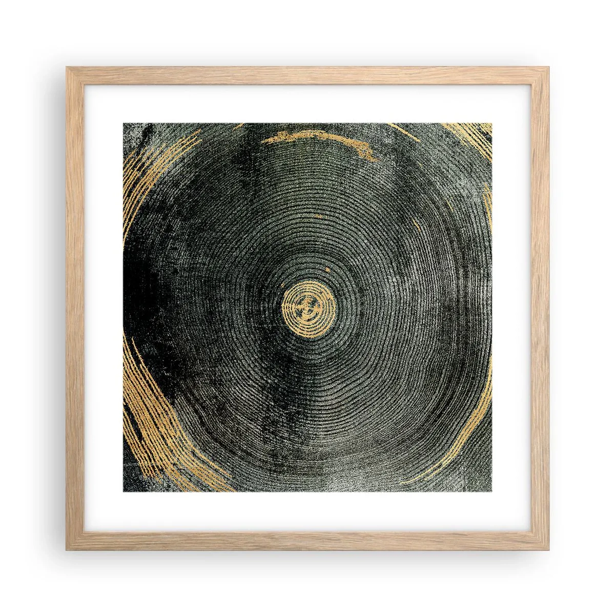 Plagát v ráme zo svetlého duba - Zmena a trvanie - 40x40 cm