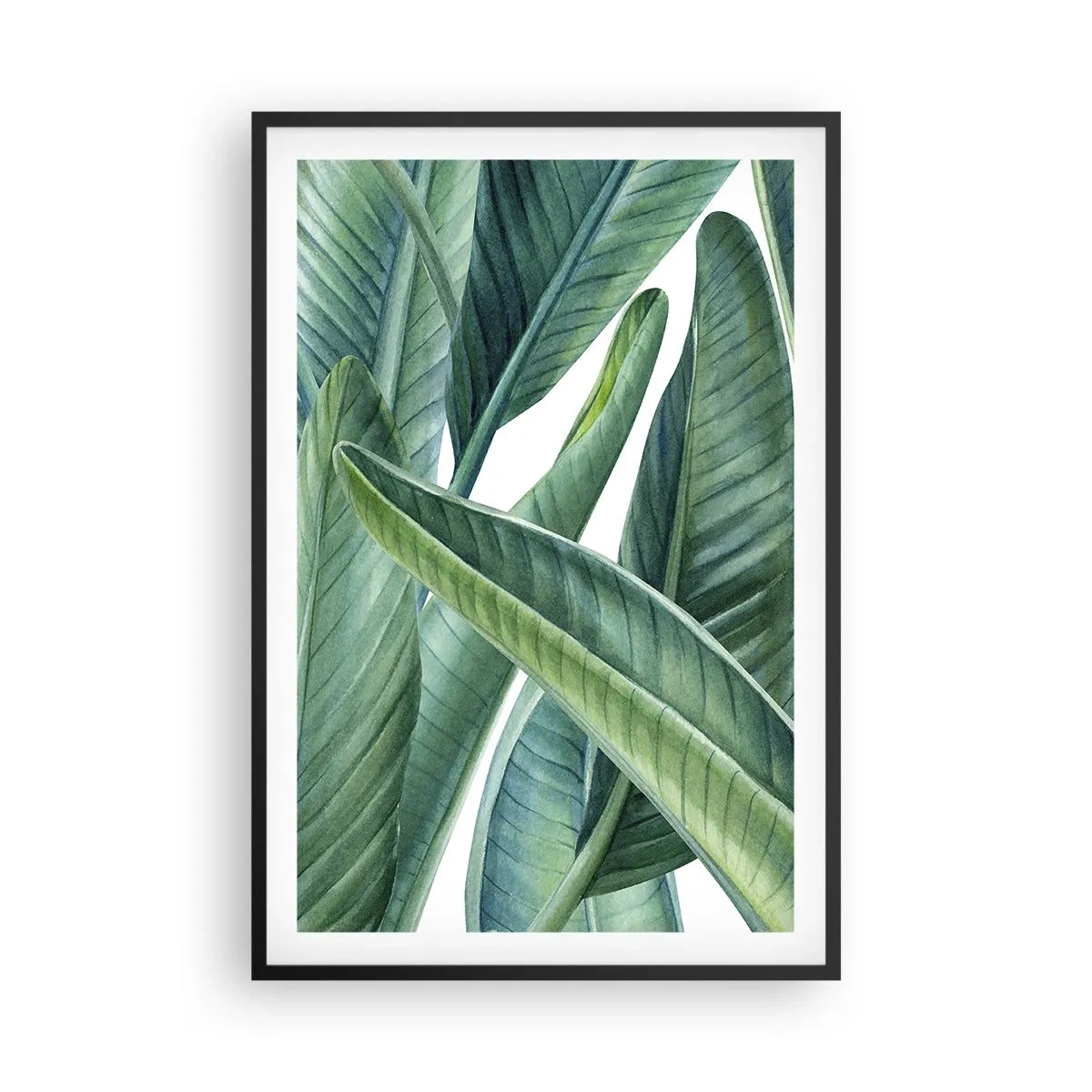 Plagát v čiernom ráme - Proste zelená - 61x91 cm