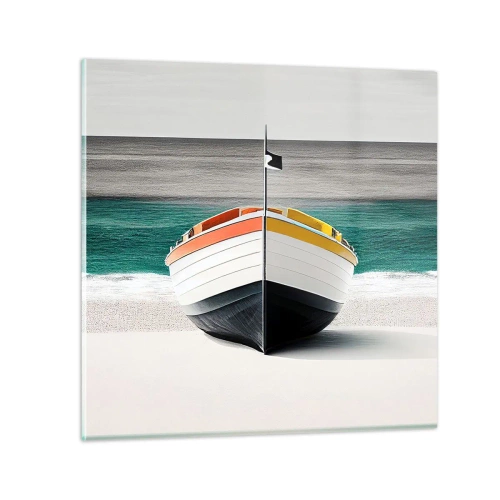 Obraz na skle - Na správnom mieste - 30x30 cm