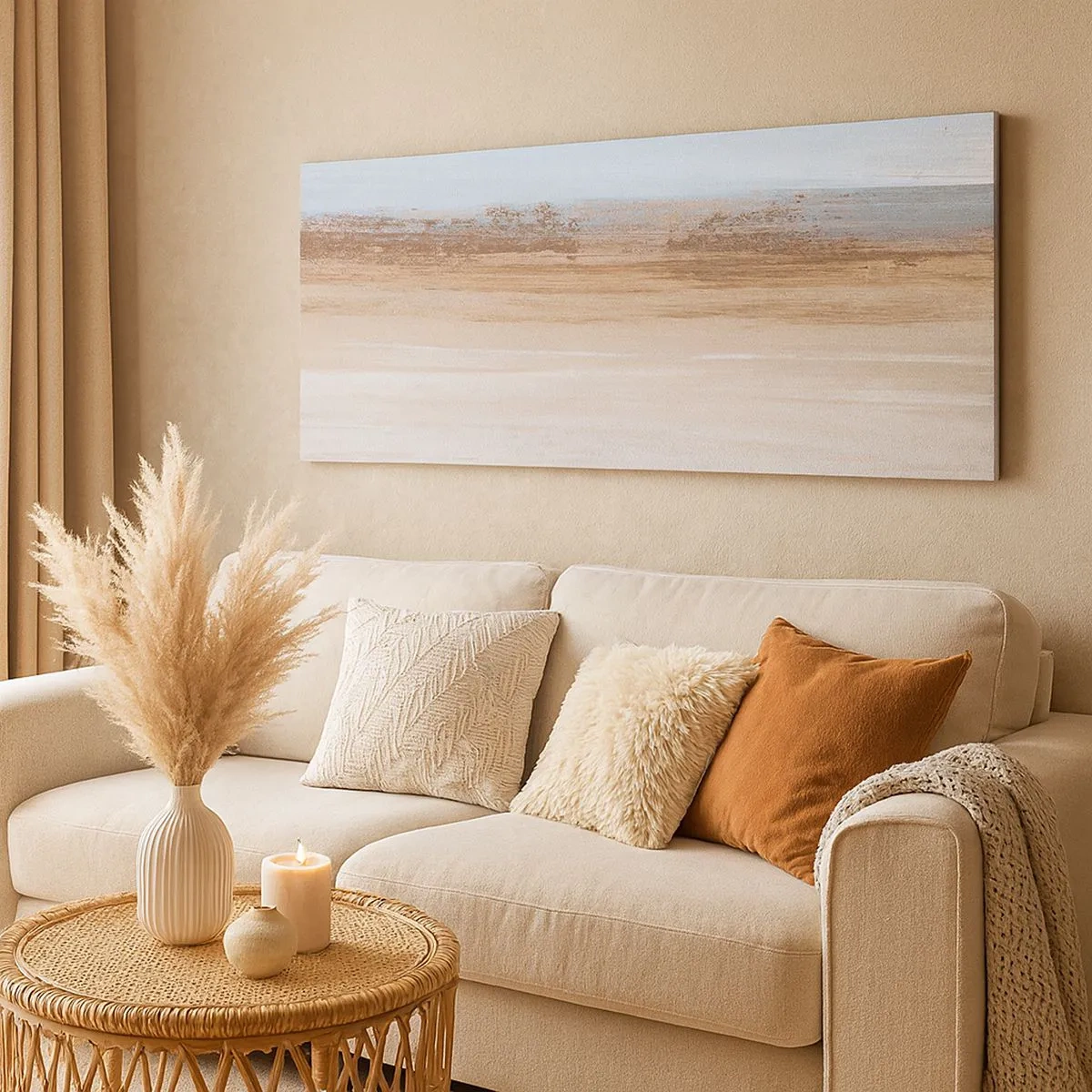 Obraz na plátne - Dvojznačná krajina - 100x40 cm