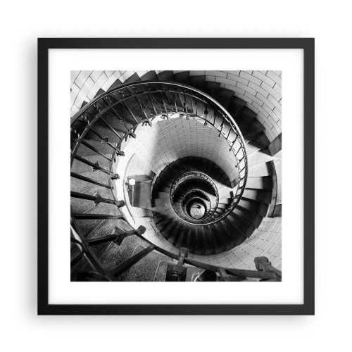 Plagát v čiernom ráme - Len vyššie a vyššie - 40x40 cm