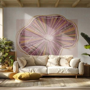 Fototapeta Premium Canvas - Radiálna abstrakcia - Boho, Minimalizmus, Abstrakcia - 500x350 cm