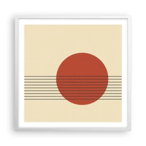 Plagát v bielom ráme - Stále dookola - 60x60 cm