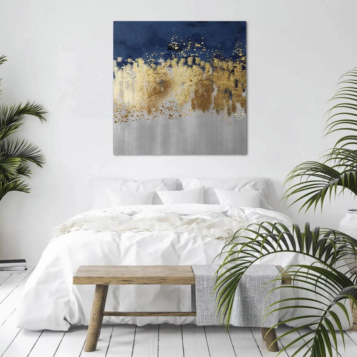 Obraz na plátne - Moderná kompozícia s iskrou - 60x60 cm