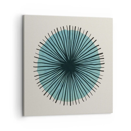 Obraz na plátne - Žiariaca modrá - 50x50 cm