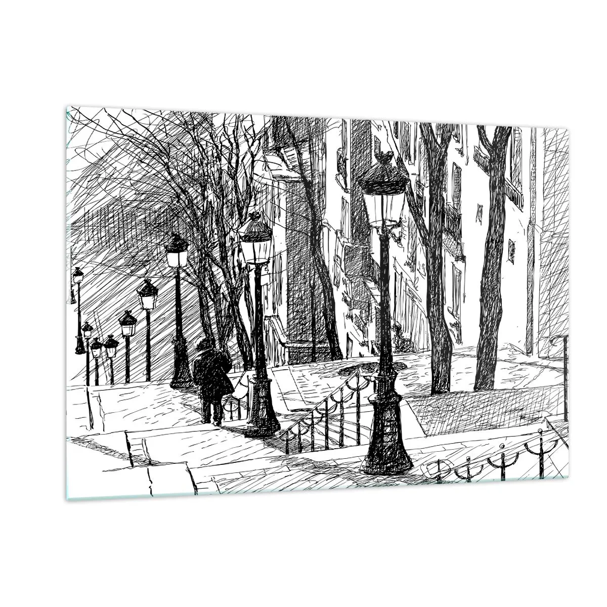 Obraz na skle - Milostný príbeh alebo horor? - 120x80 cm