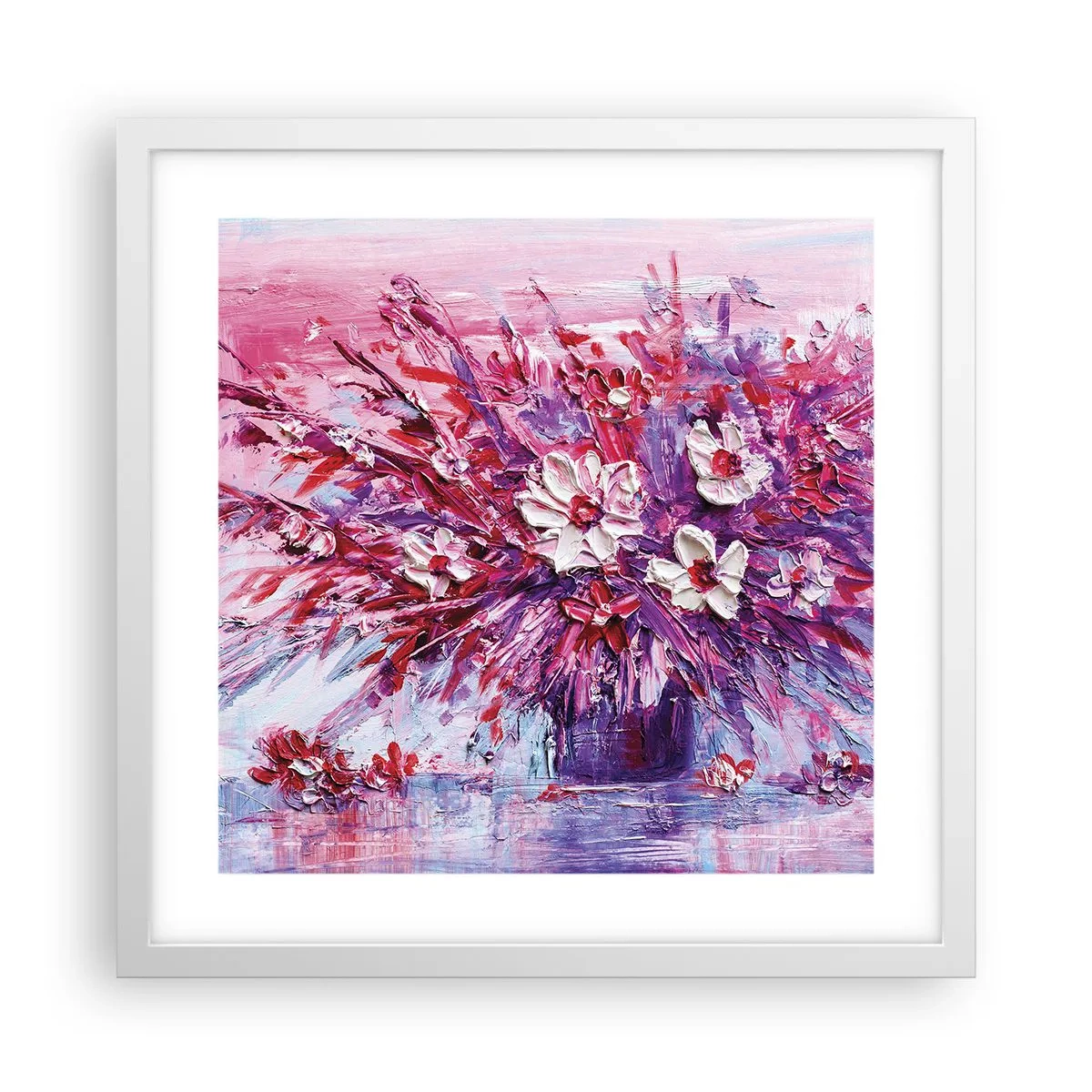 Plagát v bielom ráme - Nevinnosť a vášeň - 40x40 cm