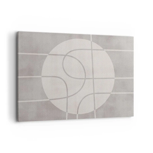 Obraz na plátne - Kruhovo a priamo - 100x70 cm