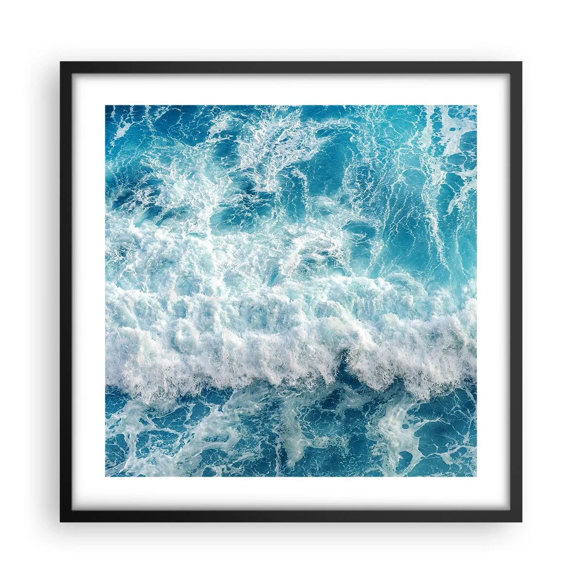 Plagát v čiernom ráme - Radostne a skákavo - 50x50 cm