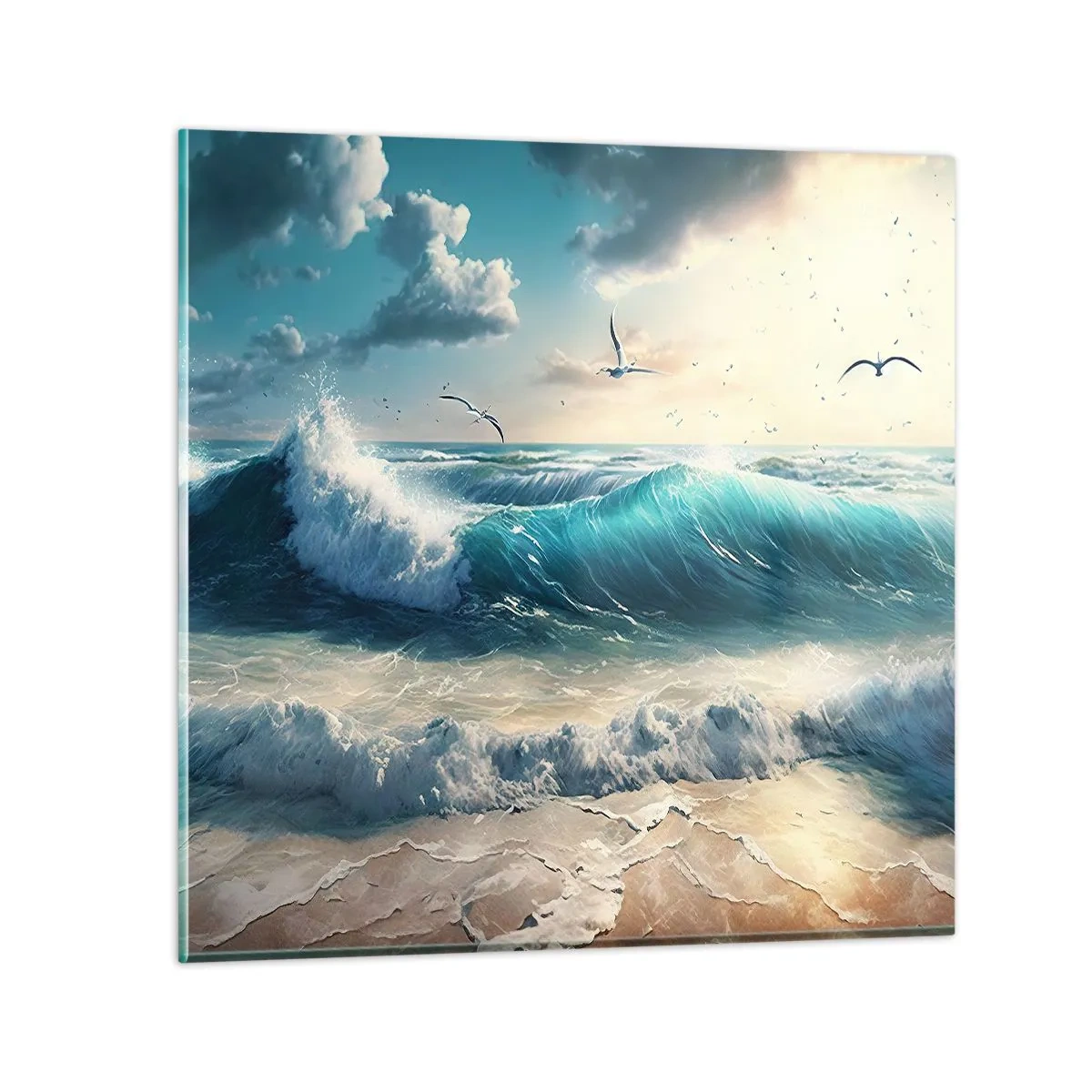 Obraz na skle - Šušťanie len pre teba - 50x50 cm