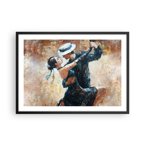 Plagát v čiernom ráme - A la Rudolf Valentino - 70x50 cm