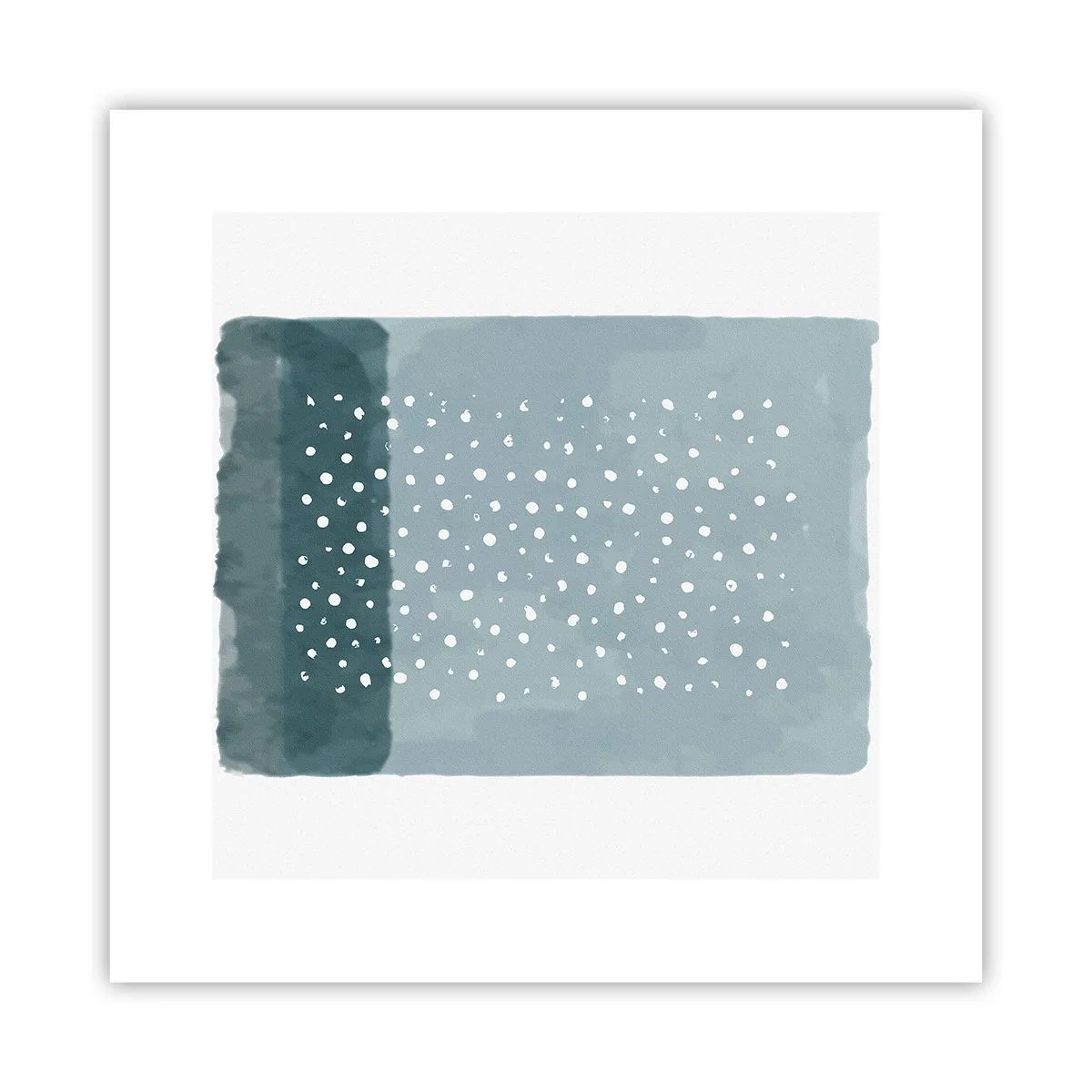 Plagát - Pestované na modrej - 30x30 cm