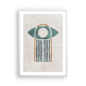 Plagát v bielom ráme - Znaky a rituály - 50x70 cm