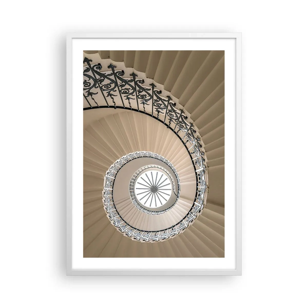 Plagát v bielom ráme - Vnútri mušle - 50x70 cm