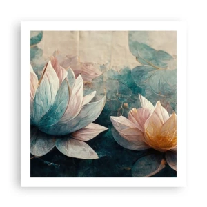 Plagát - Hviezdy a jazero - 60x60 cm