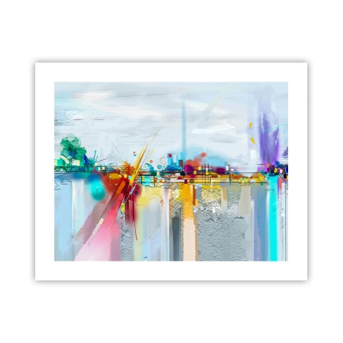 Plagát - Most radosti nad riekou života - 50x40 cm