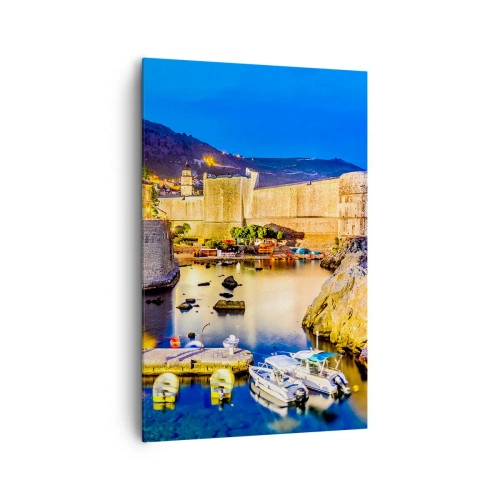 Obraz na plátne - Žiarivá noc nad Jadranom - 80x120 cm