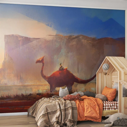 Fototapeta na mieru Standard Eco - Keby nevyhynuli - Abstrakcia, Dinosaurus, Fantázia