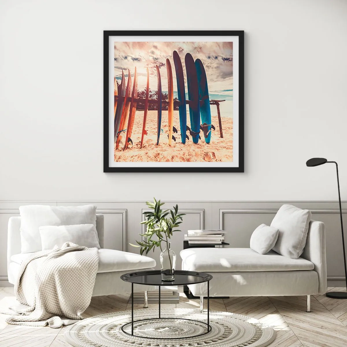 Plagát v čiernom ráme - Dobrú noc, tak zajtra. - 40x40 cm