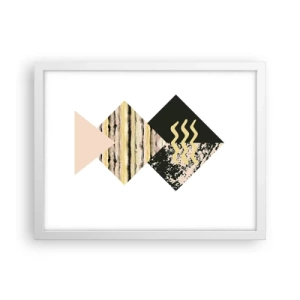 Plagát v bielom ráme - Nie je to tak jednoduché - 40x30 cm
