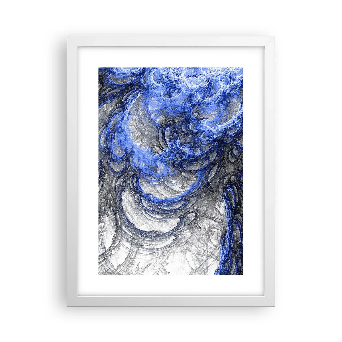 Plagát v bielom ráme - Zrod vlny - 30x40 cm