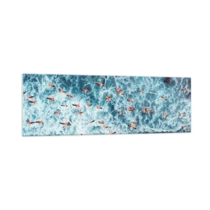 Obraz na skle - Prímorský sprievod - 160x50 cm