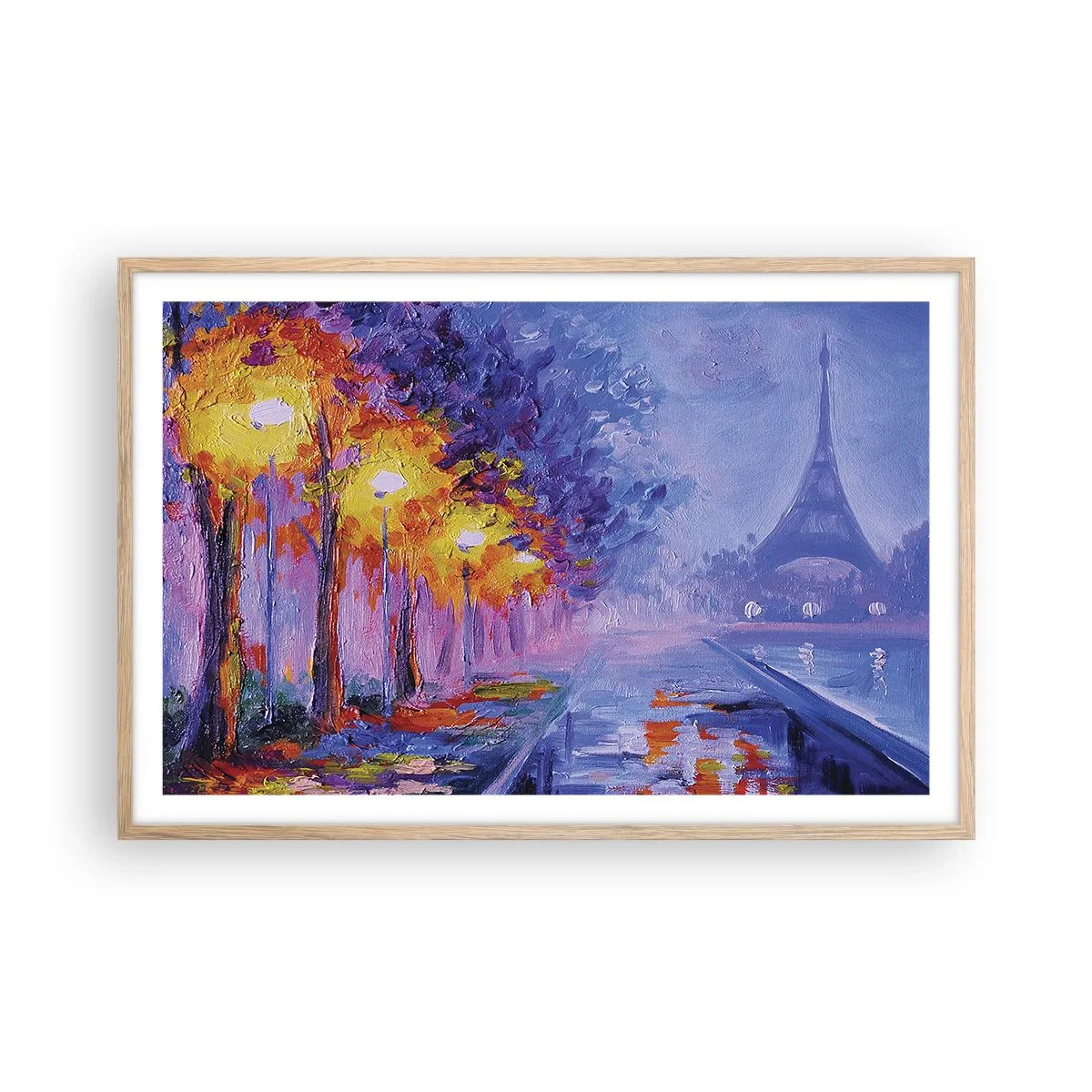 Plagát v ráme zo svetlého duba - Prechádzka snov - 91x61 cm