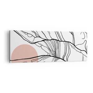 Obraz na plátne - V sieti vetvičiek - 140x50 cm