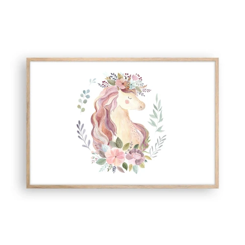 Plagát v ráme zo svetlého duba - Pozvánka do ríše rozprávok - 91x61 cm