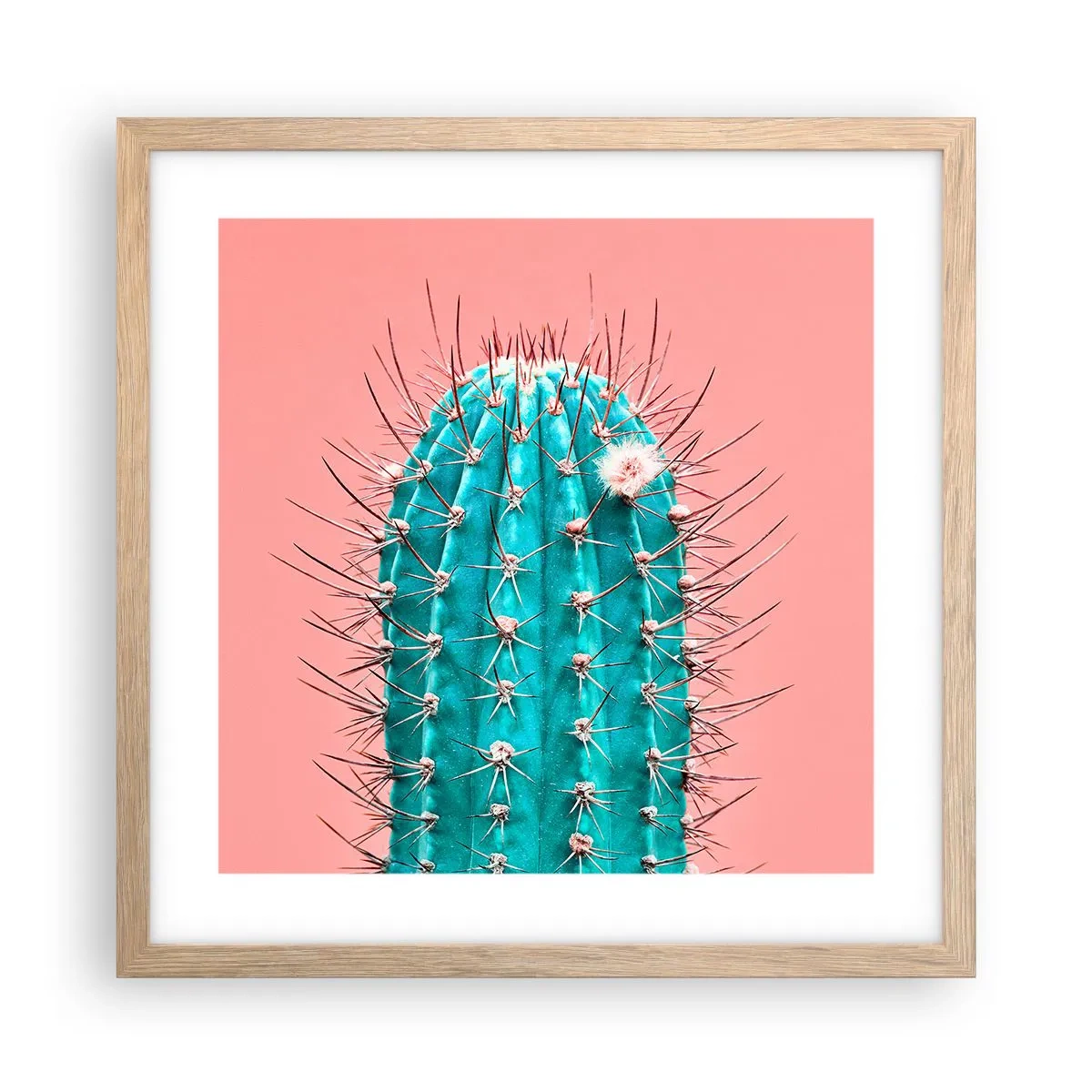 Plagát v ráme zo svetlého duba - Len pozeraj - 40x40 cm