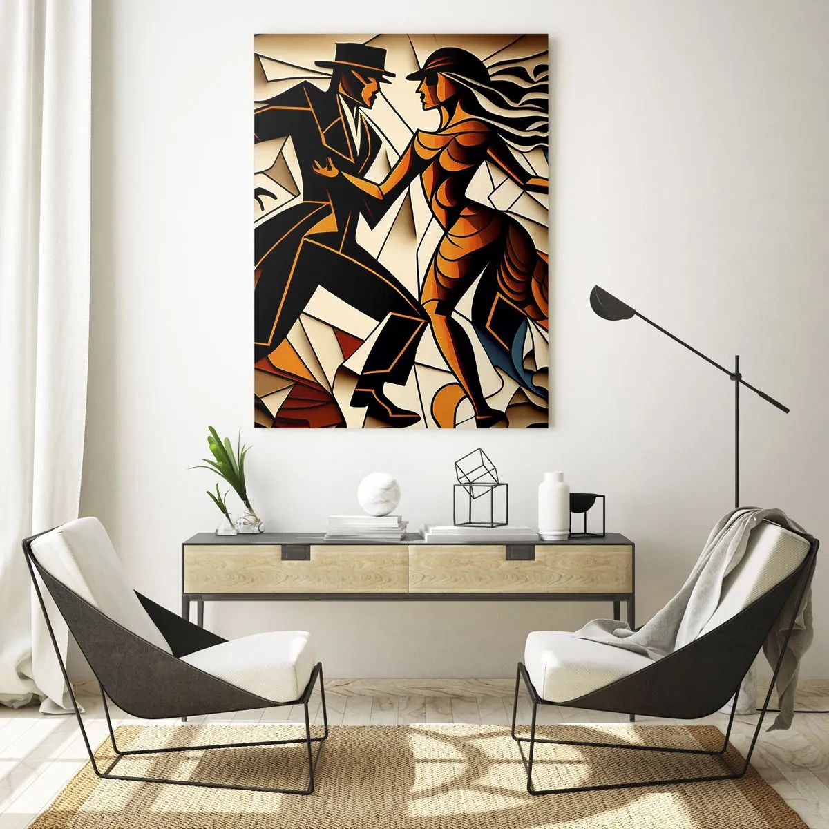 Obraz na skle - Tanec vrelosti a vášne - 70x100 cm