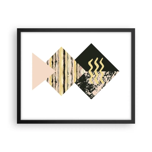 Plagát v čiernom ráme - Nie je to tak jednoduché - 50x40 cm