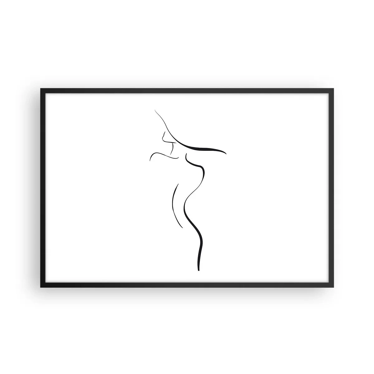 Plagát v čiernom ráme - Nepolapiteľná ako vlna - 91x61 cm