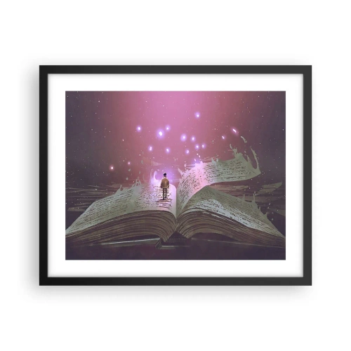 Plagát v čiernom ráme - Pozvánka do iného sveta - prečítaj! - 50x40 cm