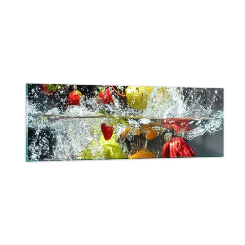 Obraz na skle - Ovocné osvieženie - 90x30 cm