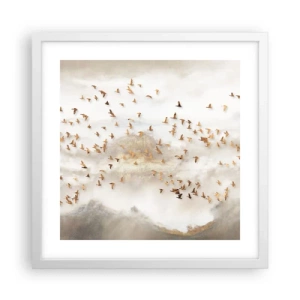 Plagát v bielom ráme - Už je čas... - 40x40 cm