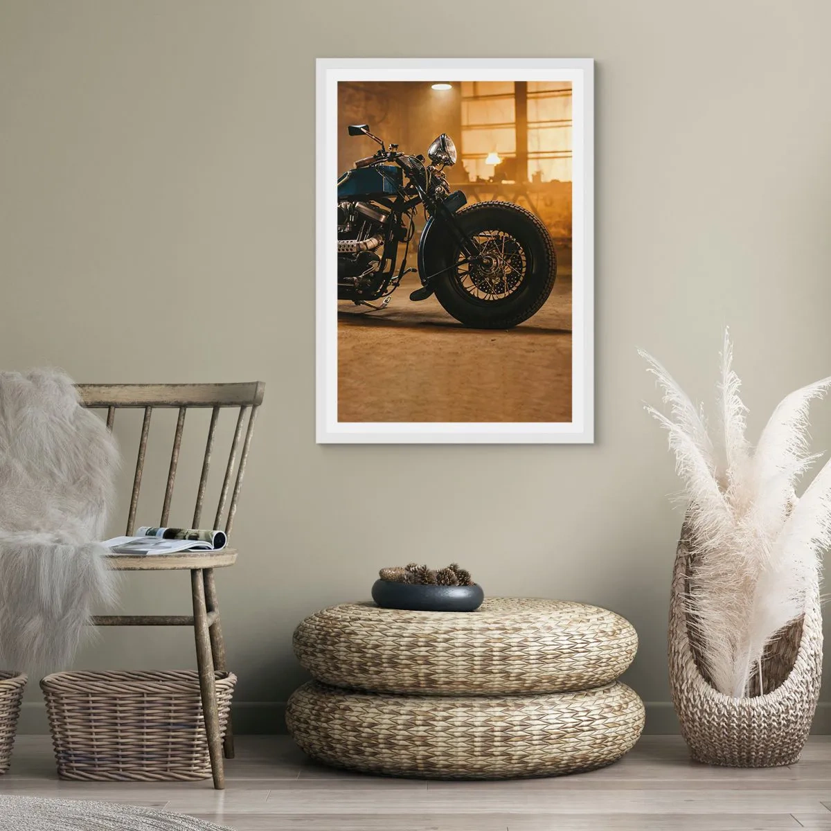 Plagát v bielom ráme - Môžem všetko - 70x100 cm