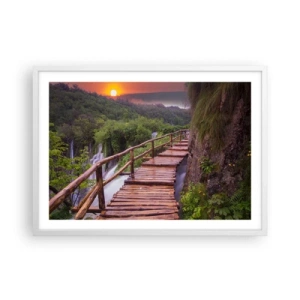 Plagát v bielom ráme - Neuveriteľná krása - 70x50 cm